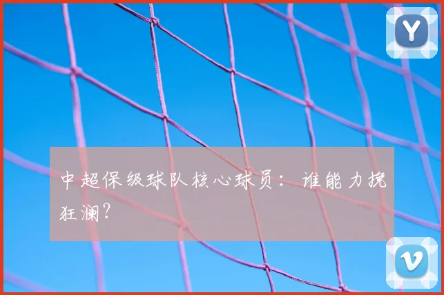 中超保级球队核心球员:谁能力挽狂澜?
